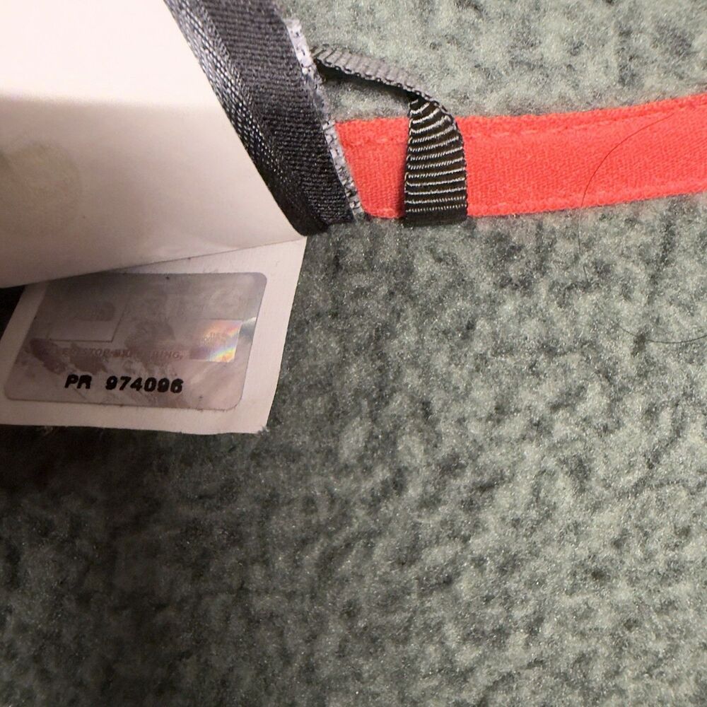 The North Face Crescent Women's Large Full Zip Sweater Fleece Jacket Green Coral - Picture 11 of 14